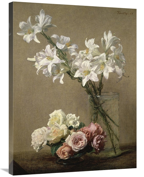 Global Gallery GCS-282022-36-142 36 in. Lilies in a Vase Art Print - H