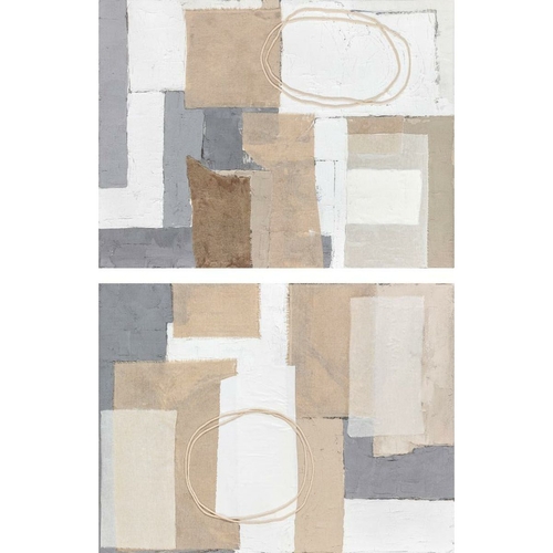 Canvas DKD Home Decor 120 x 3,7 x 90 cm Abstract Modern (2 Units)