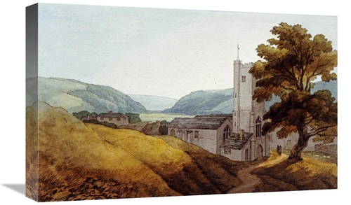 22 in. From the Churchyard at Dulverton, Somerset Art Print - John