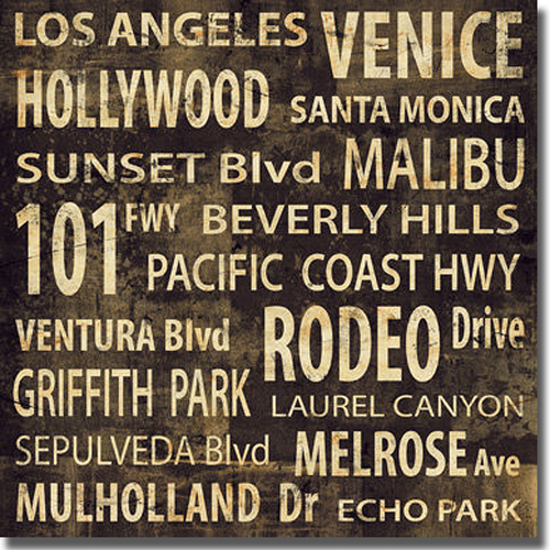 Artistic Home Gallery 2020653S L.A. by Luke Wilson Premium Stretched C