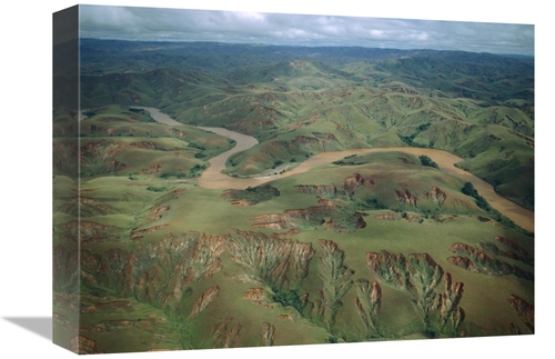 Global Gallery GCS-452654-1216-142 12 x 16 in. Deforested & Eroded Hil