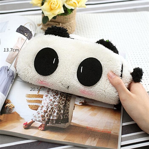 Plush Panda Pencil Case Noverty Large Capacity