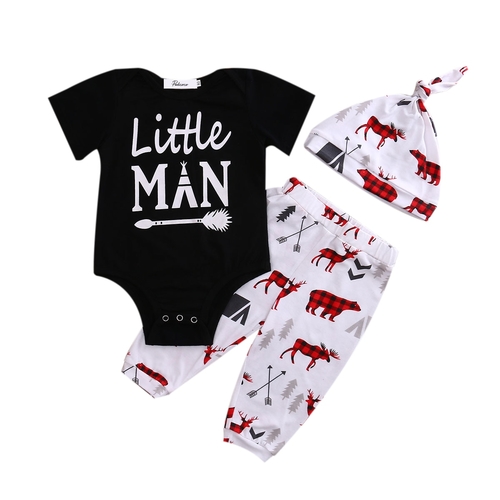 2Pcs Set Baby Clothing Sets   Baby Boy Litter Man