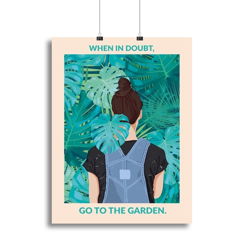 In Doubt Standard Wall Art Canvas Print or Poster