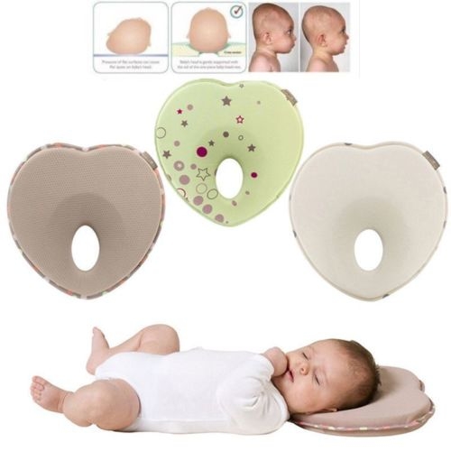 Newborn Infant Anti Roll Pillow Flat Head Neck