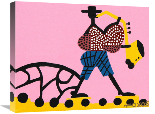 Global Gallery GCS-480361-2024-142 20 x 24 in. The Sax Man Art Print -