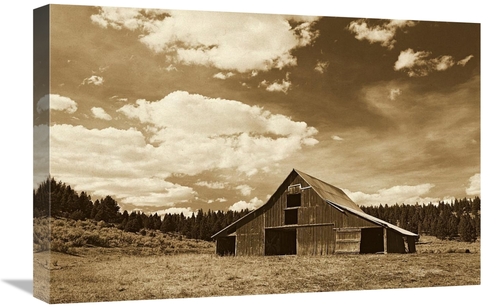 Global Gallery GCS-453706-1624-142 16 x 24 in. Old Red Barn in Pastora