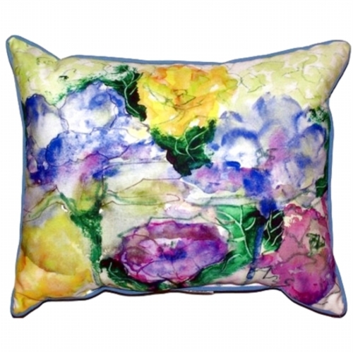 Betsy Drake HJ390 Watercolor Garden Large Indoor & Outdoor Pillow