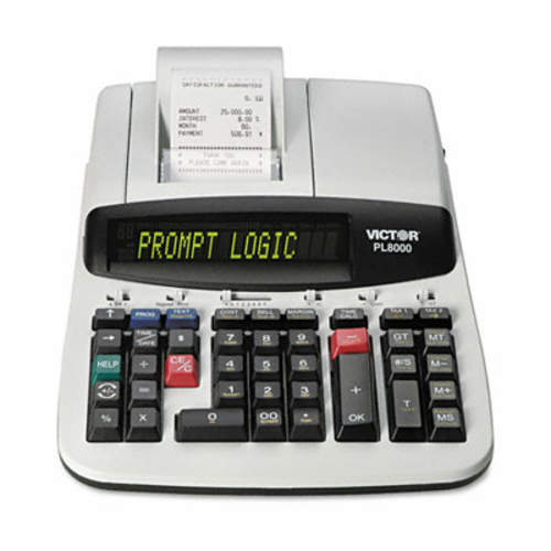 Victor PL8000 PL8000 Desktop Calculator  14-Digit Backlit Dot Matrix  