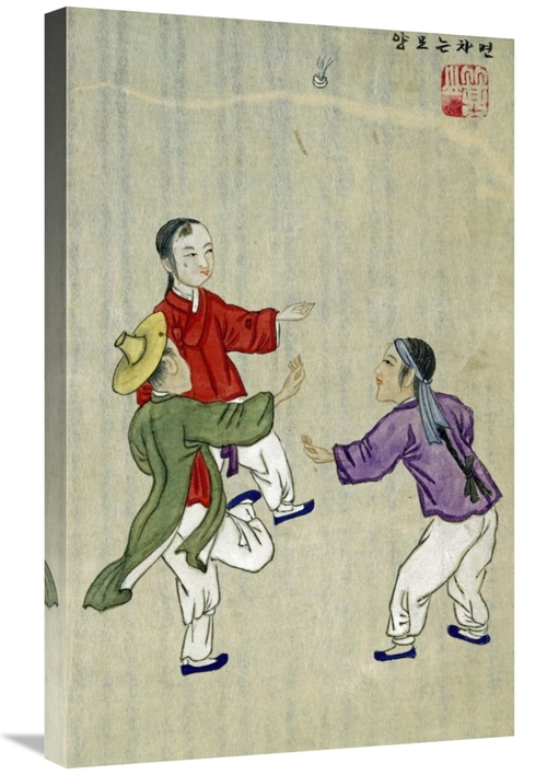 Global Gallery GCS-266645-30-142 30 in. Playing the Game of Chaegi Art