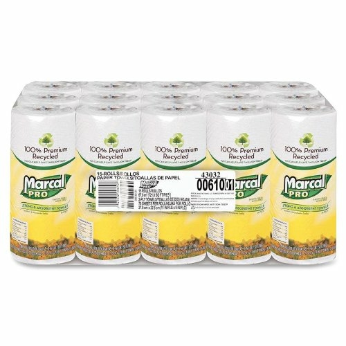 Soundview 610 CPC 2-Ply Household Towl, White - 17 Count - Case of