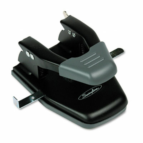 Swingline 74050 28-Sheet Comfort Handle Steel Two-Hole Punch- 1/4&