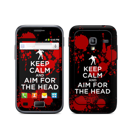 DecalGirl SGAP-KEEPCALM-ZOMBIE Samsung Galaxy Ace Plus Skin - Keep Cal