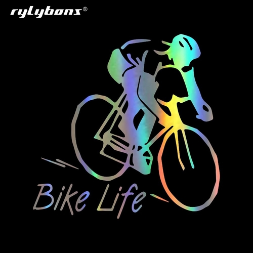 Rylybons 8.8CM*8.9CM Car Sticker Bike Life Peddle