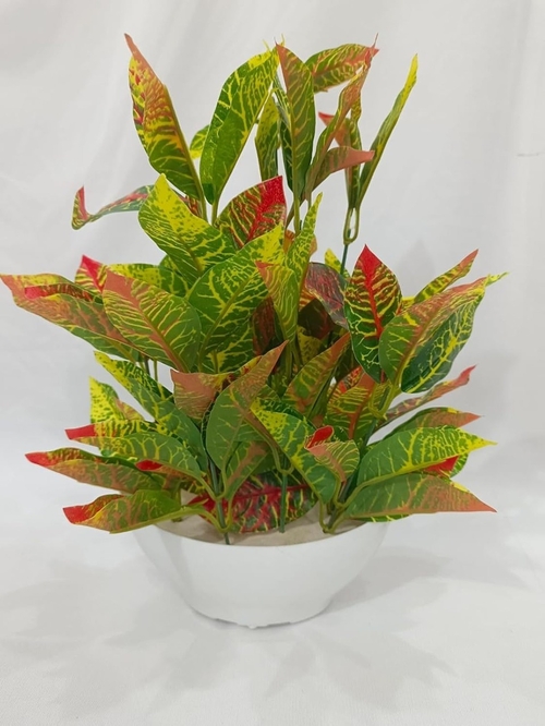 Artificial Money Plant with Plastic Pot for Home Living Room, Bedroom,