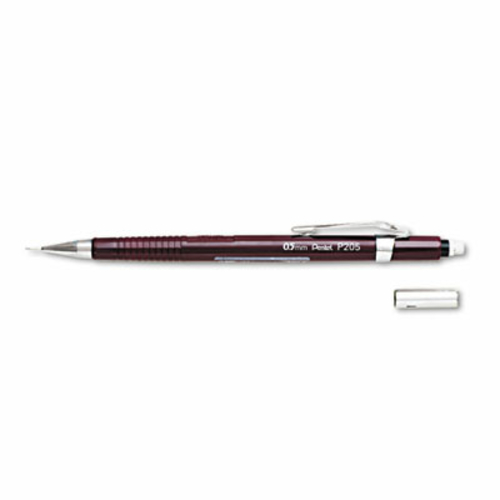 Pentel P205B Sharp Mechanical Drafting Pencil  0.5 mm  Burgundy Barrel