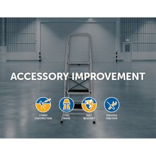 Main Foldable Non Slip 4 Step Steel Ladder image