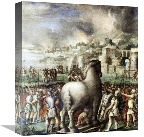 Global Gallery GCS-276525-16-142 16 in. Trojan Horse Art Print - Nicco