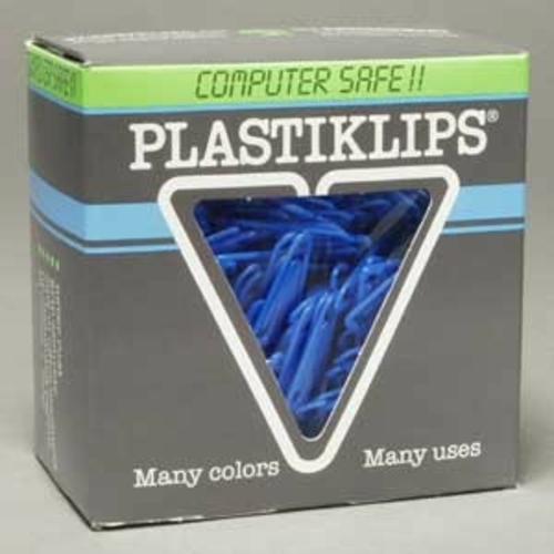 Plastiklips Paper Clips Medium Size 500 Pack DARK BLUE (LP-0330)