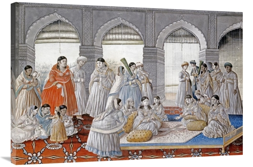 Global Gallery GCS-268259-40-142 40 in. The Royal Harem Playing Pachis