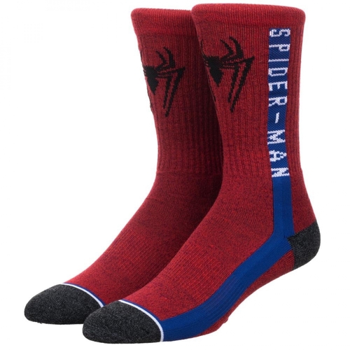 Spider-Man 802161 Spider-Man Athletic Mens Crew Socks
