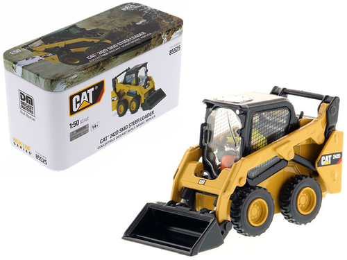 CAT Caterpillar 242D Compact Skid Steer Loader with Operator and Tools