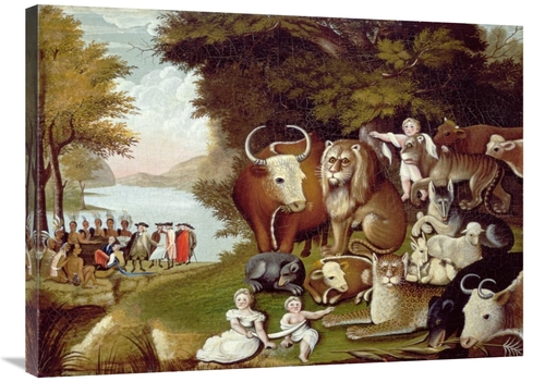 Global Gallery GCS-282202-36-142 36 in. The Peaceable Kingdom - II Art