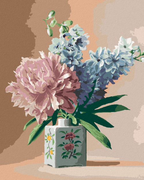 Paint by Numbers - STILL LIFE HYDRANGEA IN CERAMIC VASE (PIETER