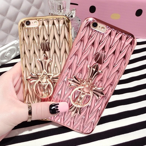 Luxury Plated Ring Holder iPhone Case