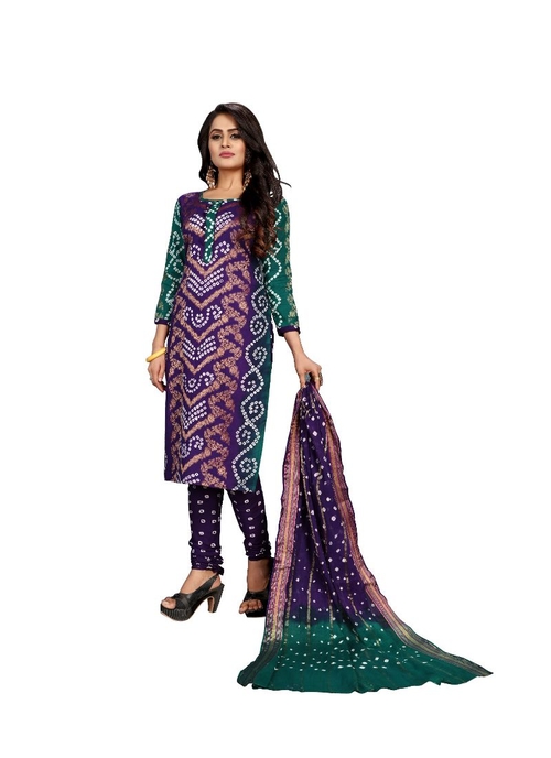 Generic Women's Satin Cotton Salwar Material