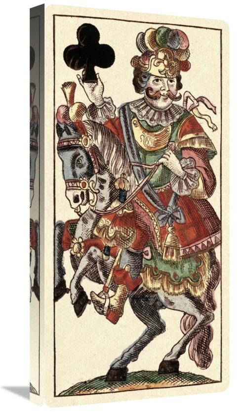 Global Gallery GCS-455070-1224-142 12 x 24 in. Knight of Clubs - Bauer