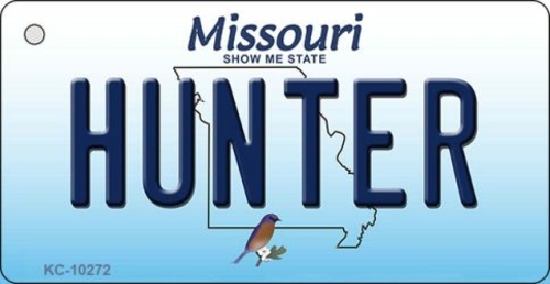 Smart Blonde KC-10272 Hunter Missouri State License Plate Key Chain - 