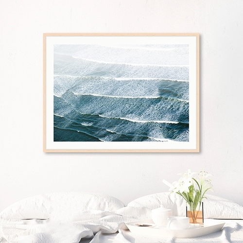 Beach Decor Canvas Art Print and Poster , Blue