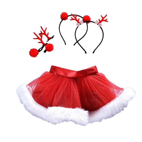 Christmas Pettiskirt Tutu Skirts Baby Girls Kids