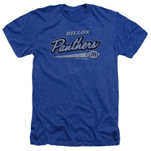 Trevco Friday Night Lights-Panthers 78 Adult Heather Tee, Royal Bl