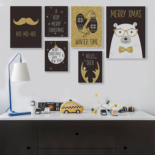 Animal Bear Deer Snow Christmas