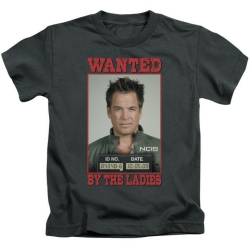 Trevco Ncis-Wanted - Short Sleeve Juvenile 18-1 Tee - Charcoal- Medium