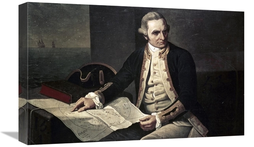 Global Gallery GCS-277261-22-142 22 in. Captain James Cook Art Print -