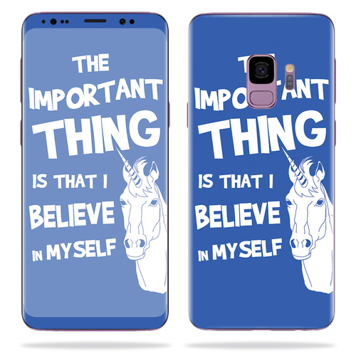 MightySkins SAGS9-Unicorns Believe Skin for Samsung Galaxy S9 - Unicor