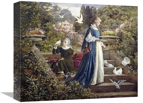 Global Gallery GCS-266936-16-142 16 in. Feeding the Doves Art Print - 