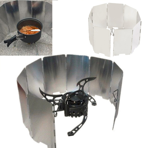 Foldable Mini 9 Plates Cooker BBQ Gas Stove Wind