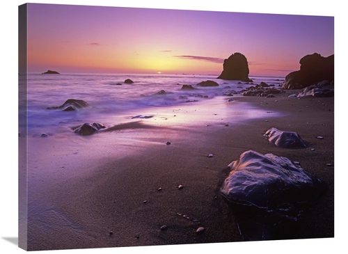 Global Gallery GCS-396491-2432-142 24 x 32 in. Enderts Beach at Sunset