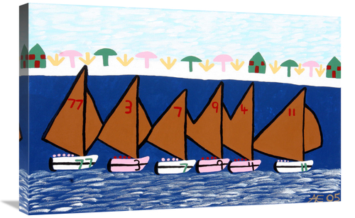 Global Gallery GCS-479456-2030-142 20 x 30 in. Montaque Beach Races Ar