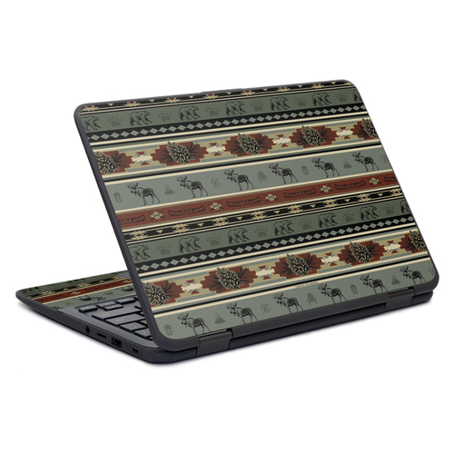 MightySkins HPCH11G1-Cabin Stripes Skin for HP Chromebook x360 11 in. 