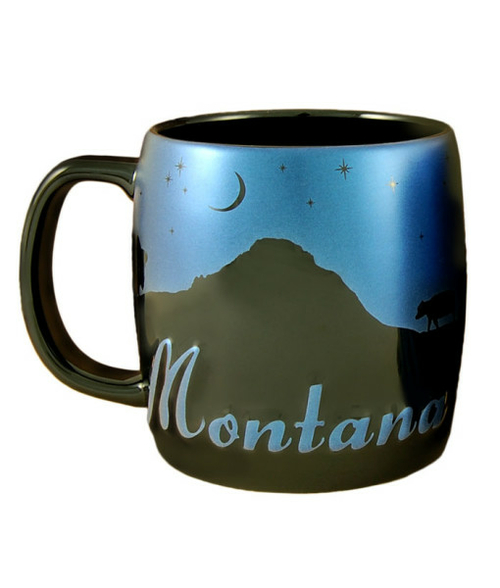 Americaware SMMON03 Montana 22 oz Night Sky Silhouette Mug