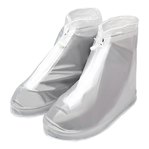 PVC Non Slip Rain Shoe Covers Thicken Zipper