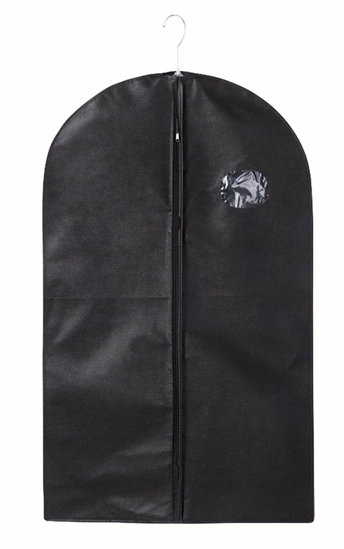 Dukal Case of 100 Black Garment Bags for Travel 24" x 42". Vinyl