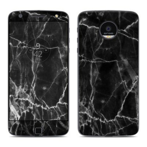 DecalGirl MZFD-BLACK-MARBLE Moto Z Force Droid Skin - Black Marble