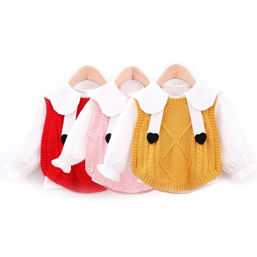 0 24M Baby Girls Warm Kniting Clothes Set Newborn