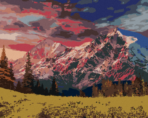 Paint by Numbers - FAIRYTALE LANDSCAPE IN THE ALPS